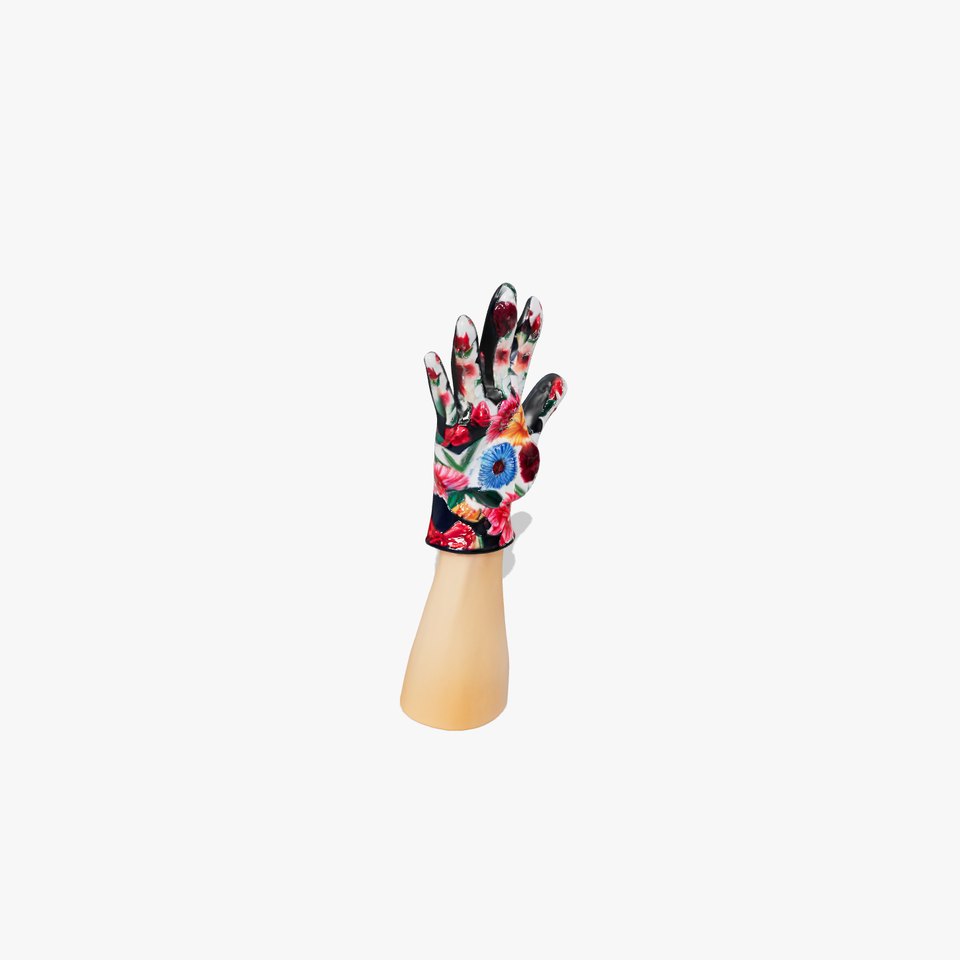 Floral Glove model pack with vibrant design